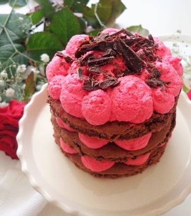 Torta con crema chantilly