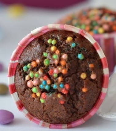 Muffin al cacao con farina di riso senza burro