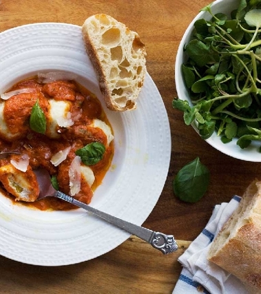 Gnudi di ricotta al pomodoro