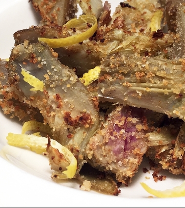 Carciofi gratinati al limone