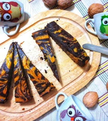 Torta marmorizzata alla zucca