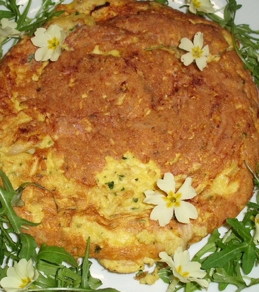 Frittata con uova di anatra ed emmental