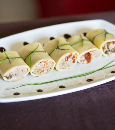 Paccheri con tonno, pomodori secchi e capperi