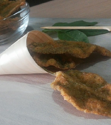 Foglie di salvia impanate