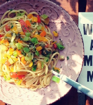 Spaghetti dell'orto vegan glutenfree