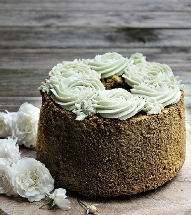 Chiffon cake al tè matcha