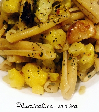 Casarecce aglio, olio, peperoncino e cavolfiore