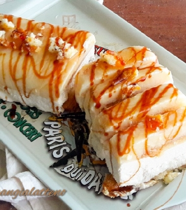 Semifreddo variegato al caramello