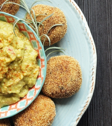 Polpettine d’amaranto, lenticchie rosse, guacamole