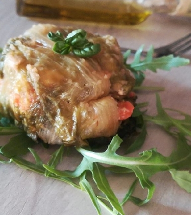 Scrigni di lattuga vegetariani