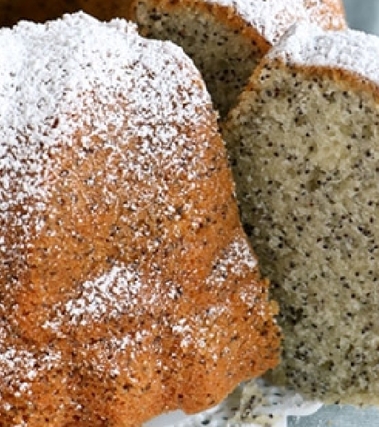 Torta di arancia e semi di papavero