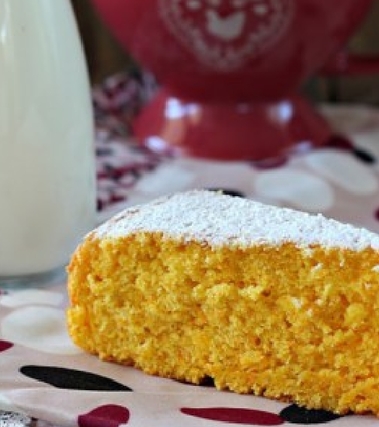 Torta soffice di zucca e mandorle