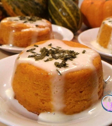 Flan di zucca con crema di stracchino