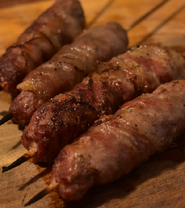 Arrosticini di carne macinata e guanciale