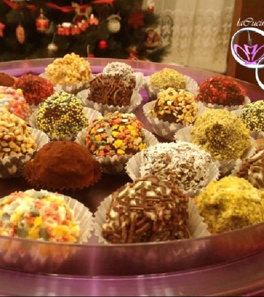 Bon bon di ricotta, pandoro e cioccolato