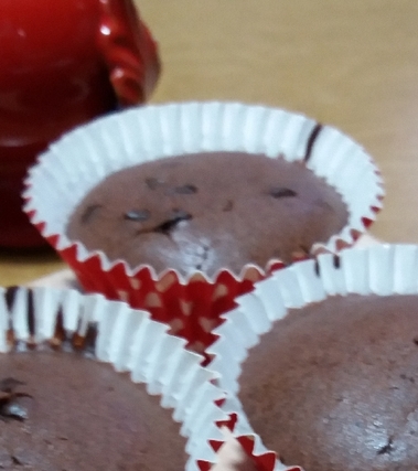 Muffins al cioccolato e rum