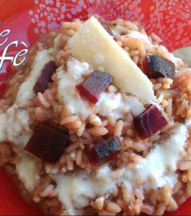Risotto alla barbabietola e grana