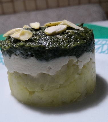 Tortino patate, merluzzo e verdura di stagione