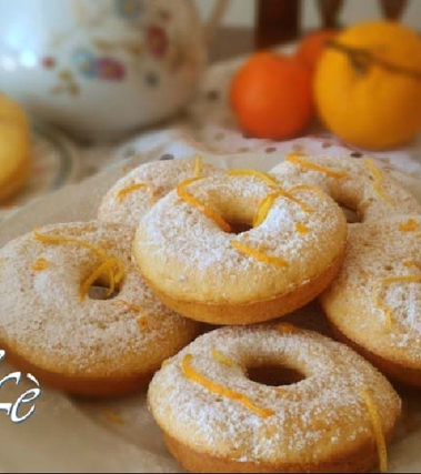 Ciambelle al miele e mandarino