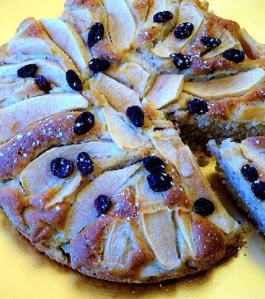 Torta di mele senza glutine e senza lattosio