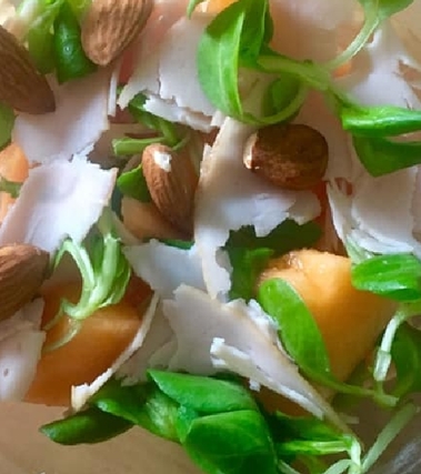 Insalata fresca di tacchino e melone