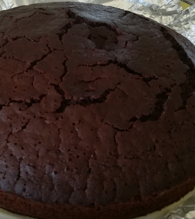 Torta all'acqua con arance e cacao amaro