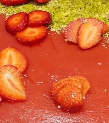 Torta fredda alle fragole