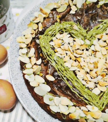 Torta cioccolato bianco e pistacchio