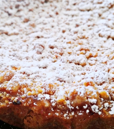 Sbriciolata con marmellata di fragole