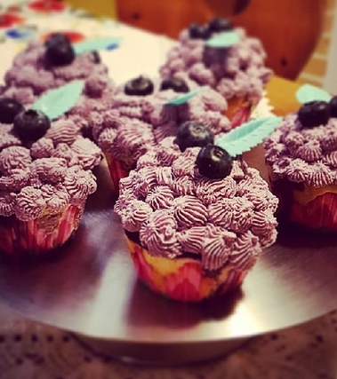 Cupcakes allo yogurt e mirtilli