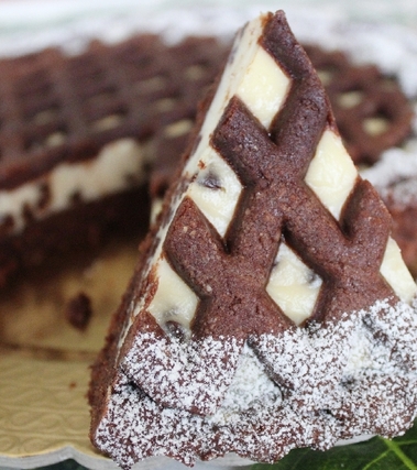Crostata al cacao ricotta e gocce di cioccolato