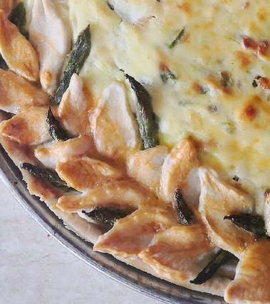 Crostata salata agli asparagi