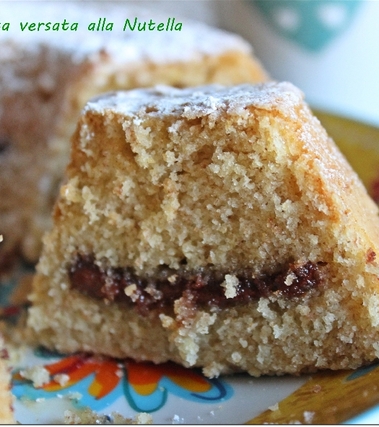 Torta versata alla nutella