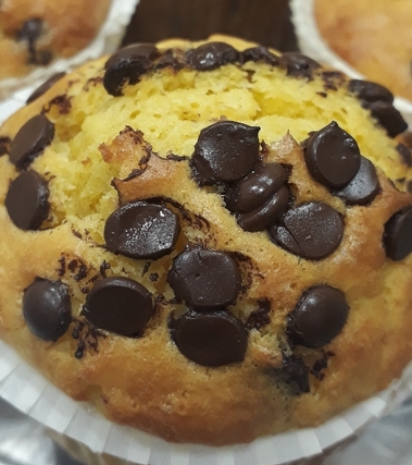 Muffin con gocce di cioccolato