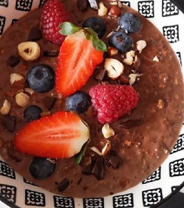 Porrige al cioccolato