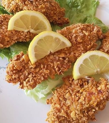 Nuggets di pollo ai corn flakes