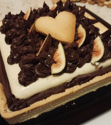 Crostata bavarese moderna - autunno infinito