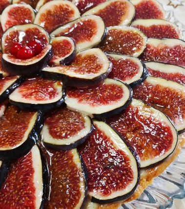 Crostata crema e fichi