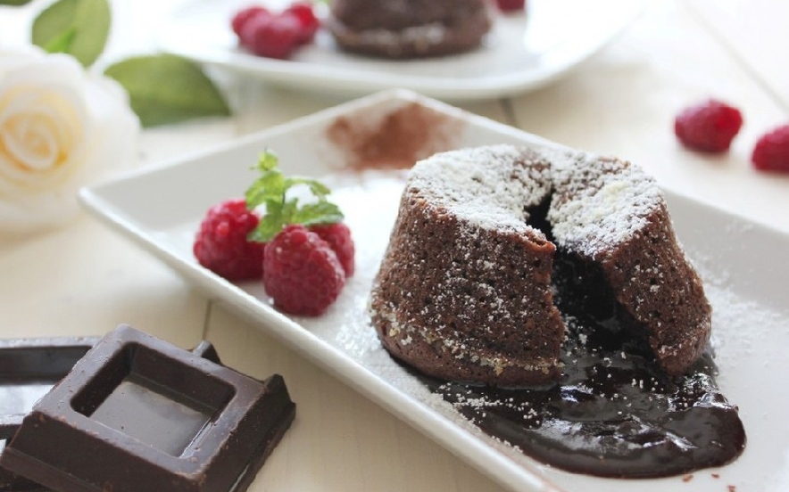 Tortino al cioccolato con cuore fondente