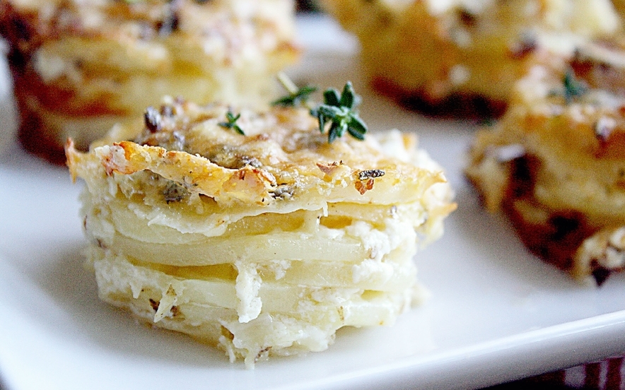 Tortino di patate al parmigiano