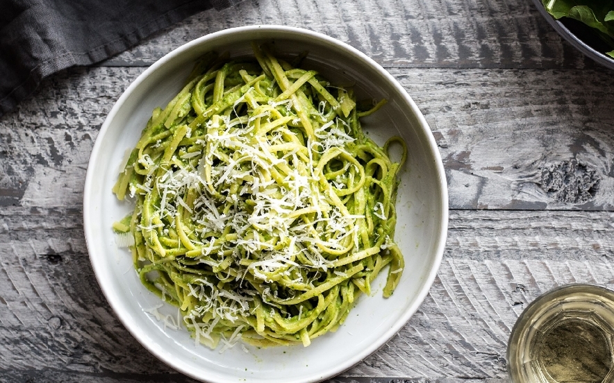 Linguine al pesto di rucola