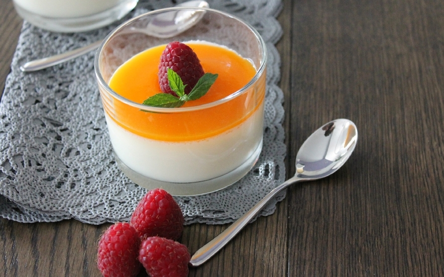 Panna cotta al cioccolato bianco