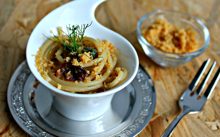 Spaghetti al profumo di alici e finocchietto