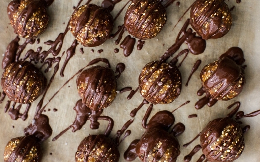 Palline di quinoa al cioccolato