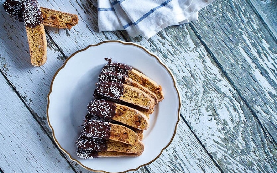 Cantucci di zucca al cioccolato