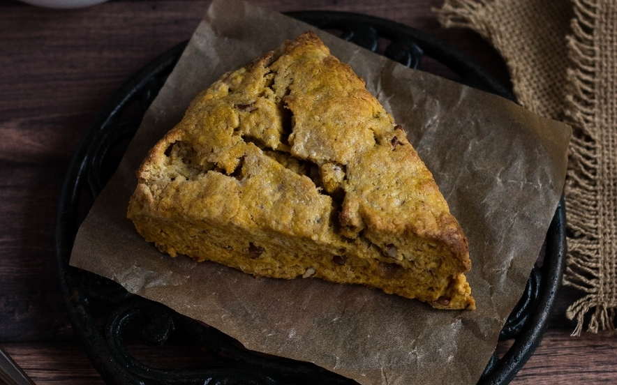 Torta di zucca con crema chantilly