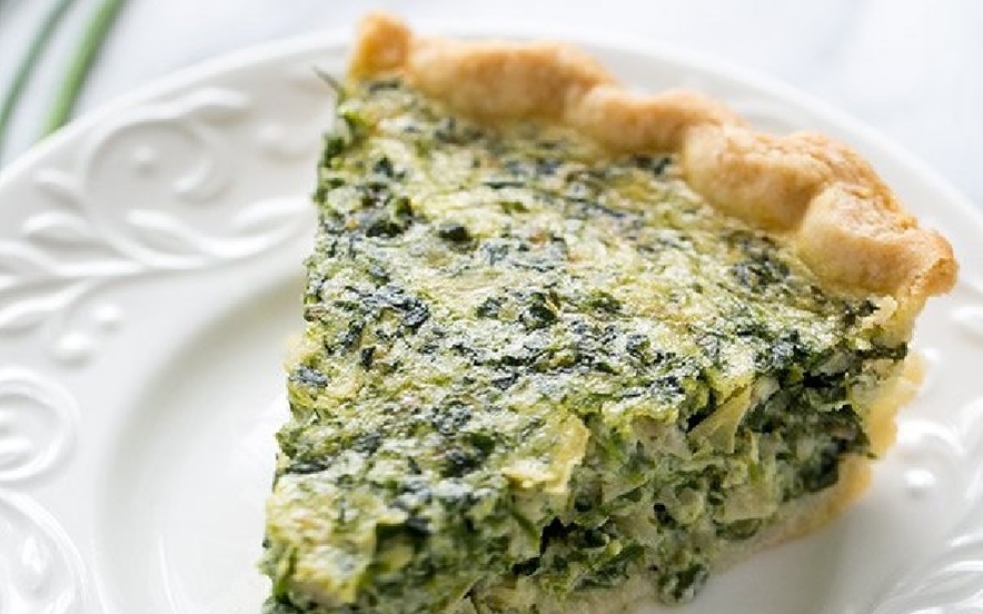 Quiche di spinaci e carciofi