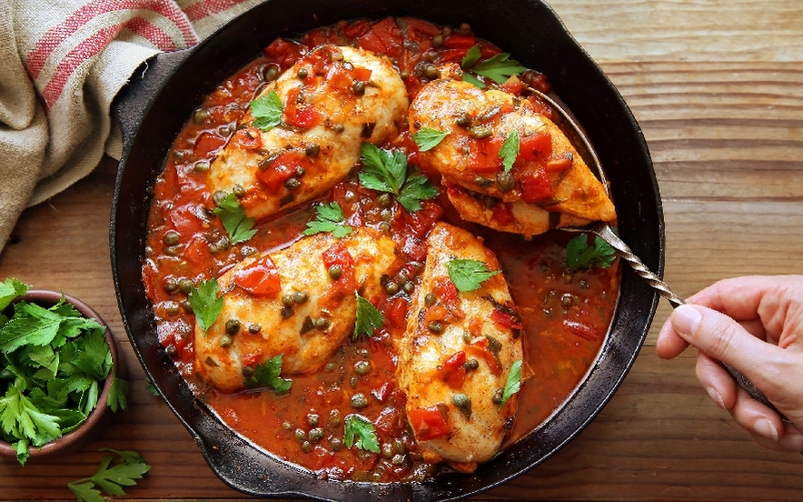 Pollo alla marinara