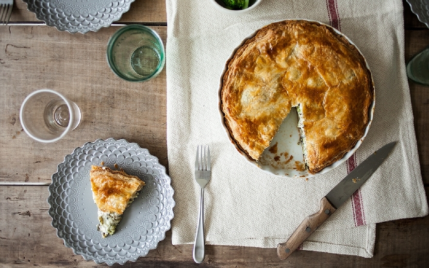 Quiche con broccoli e gorgonzola