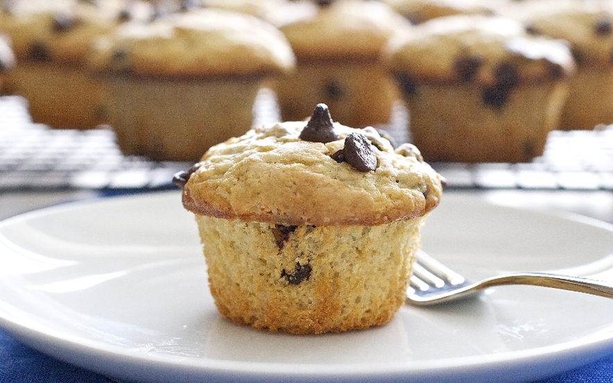 Muffin allo yogurt con gocce di cioccolato